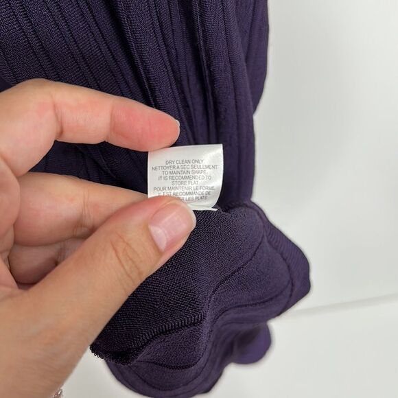 Nanette‎ Lenore Pleated Purple Midi Dress Size Large - Picture 9 of 9